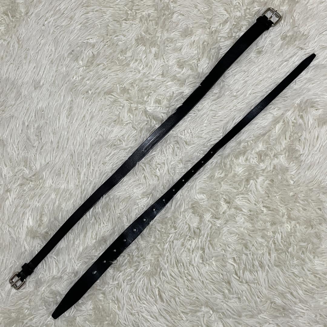 @*様 MM6 Maison Margiela　ダブルバックル レザー ベルト