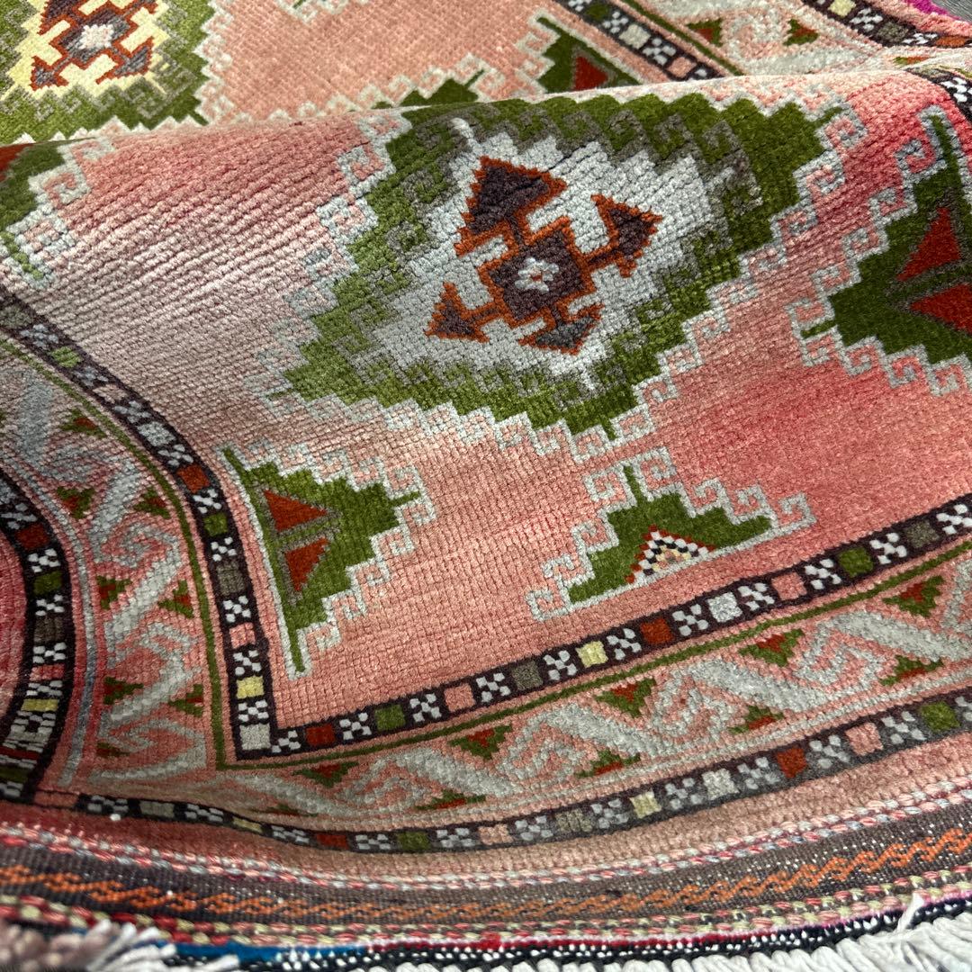 82x50cmヴィンテージ トライバル ラグトルクメン手織り絨毯