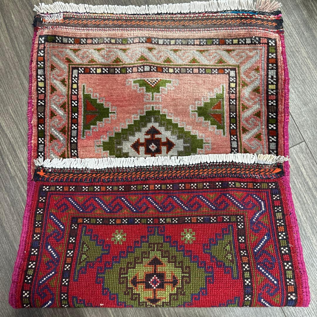 82x50cmヴィンテージ トライバル ラグトルクメン手織り絨毯