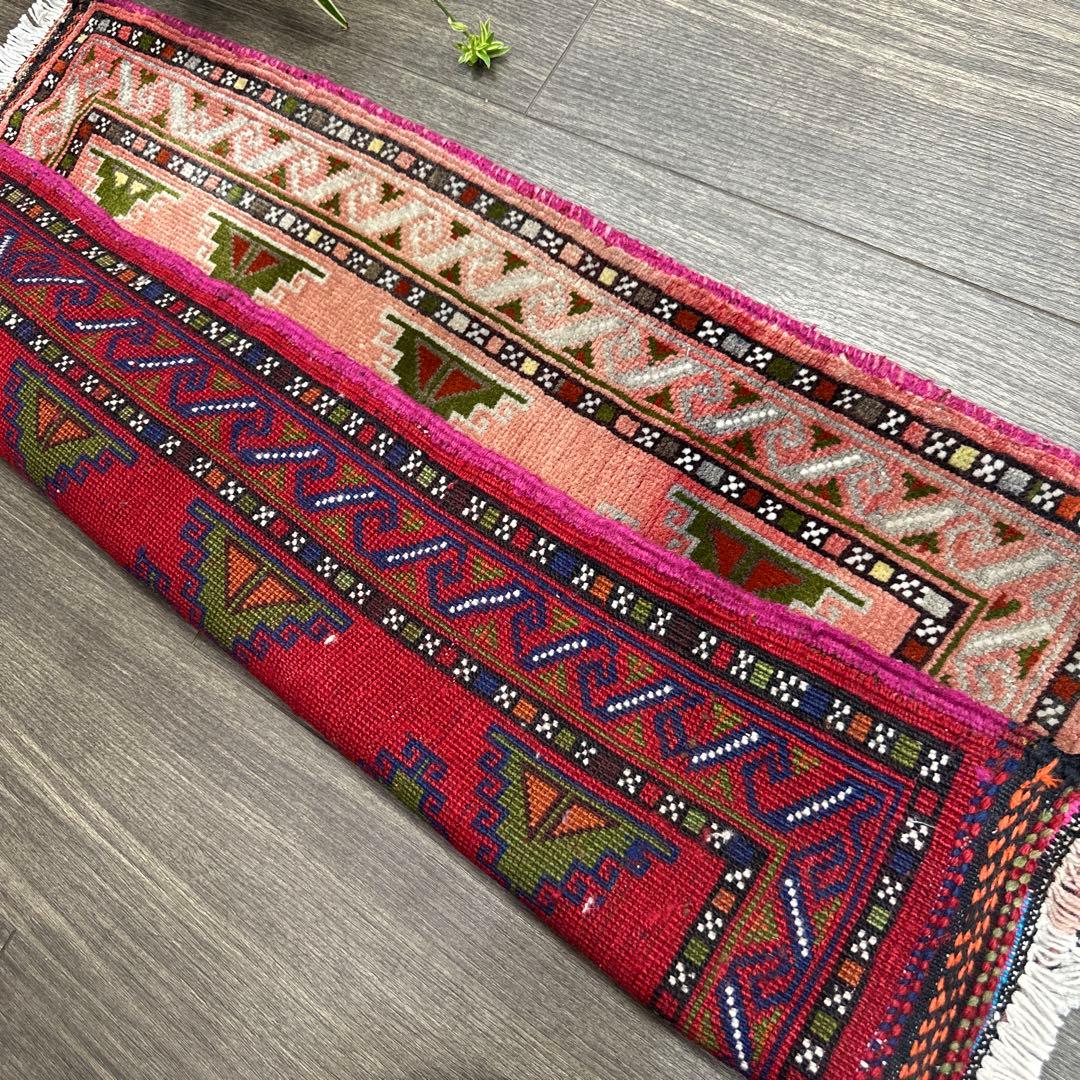 82x50cmヴィンテージ トライバル ラグトルクメン手織り絨毯