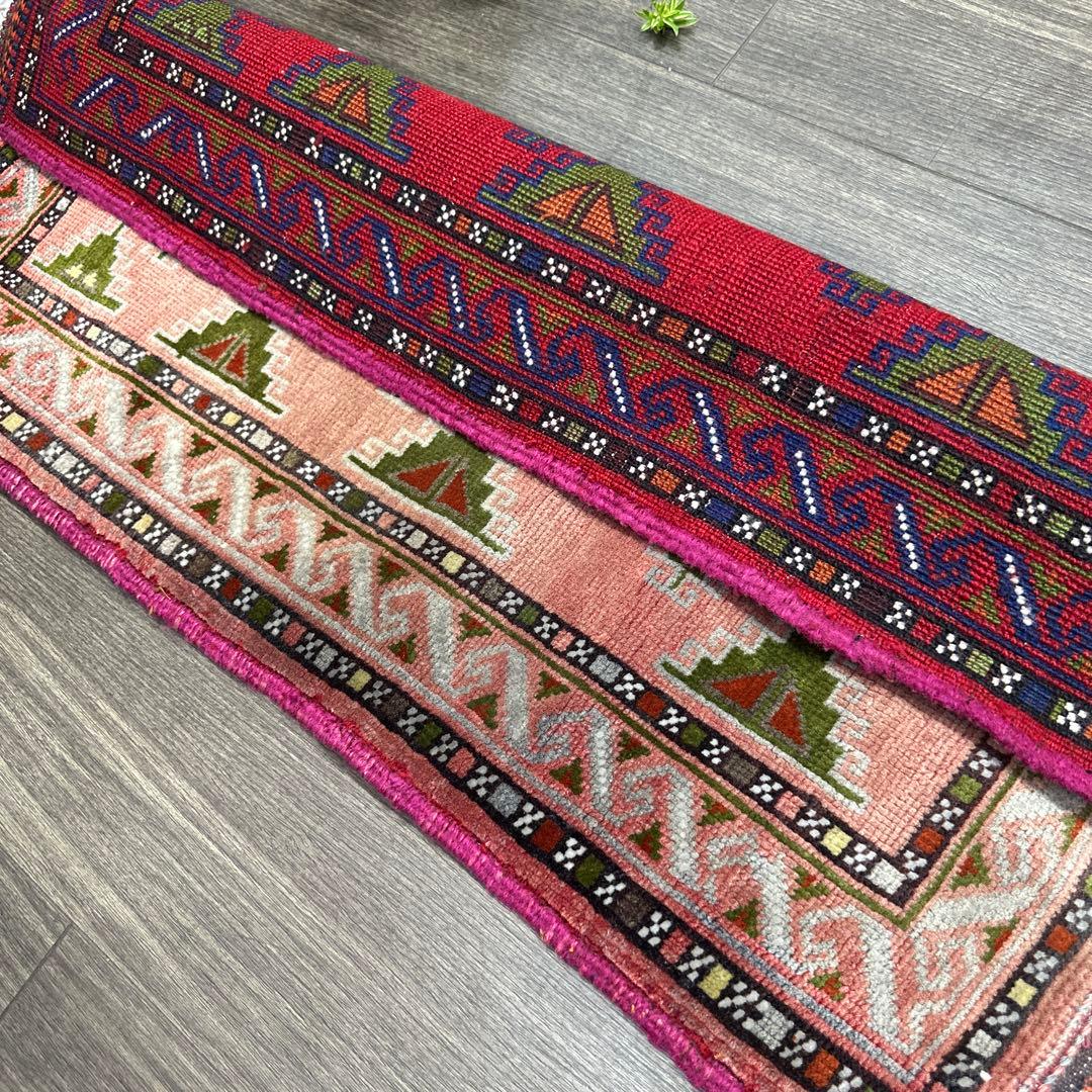 82x50cmヴィンテージ トライバル ラグトルクメン手織り絨毯
