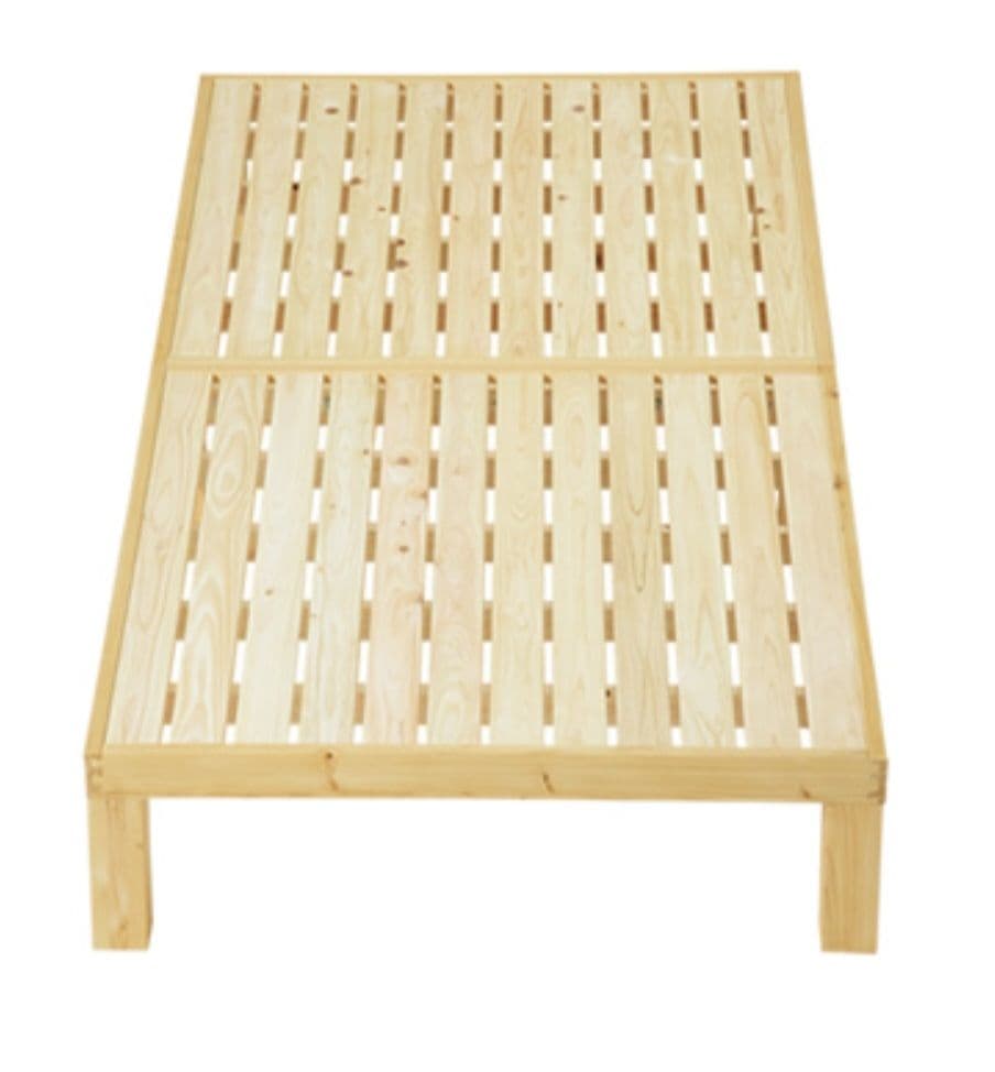 ひのきすのこベッド　セミダブルベッドフレーム