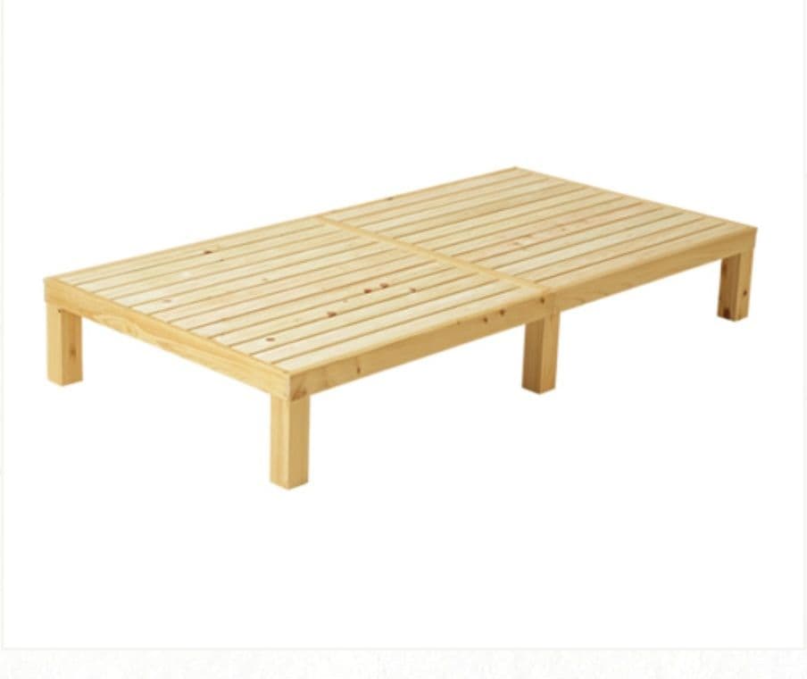 ひのきすのこベッド　セミダブルベッドフレーム