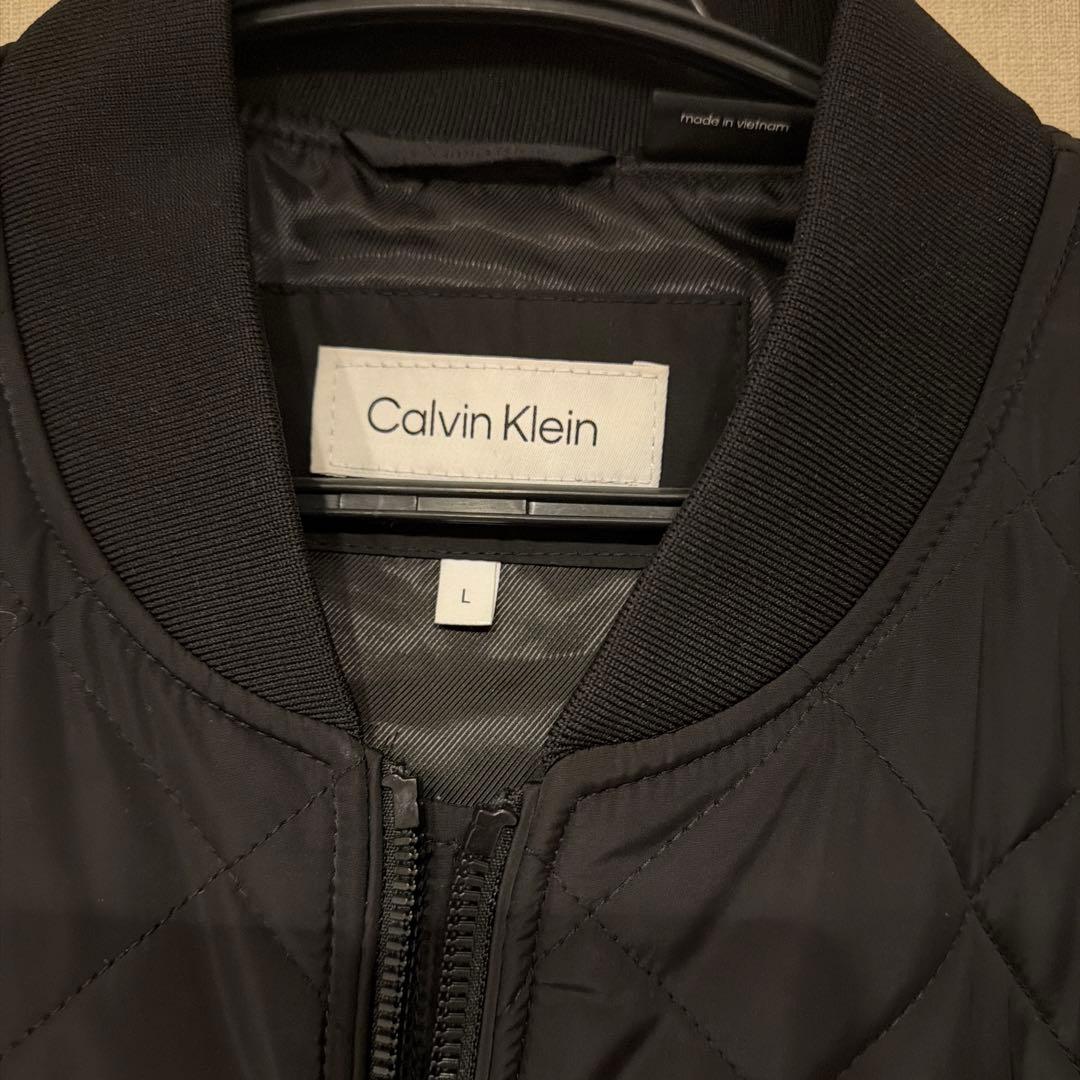   ブラック キルティッドベースボールジャケット