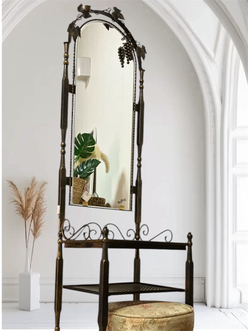 アンティーク　ドレッサー　ミラー