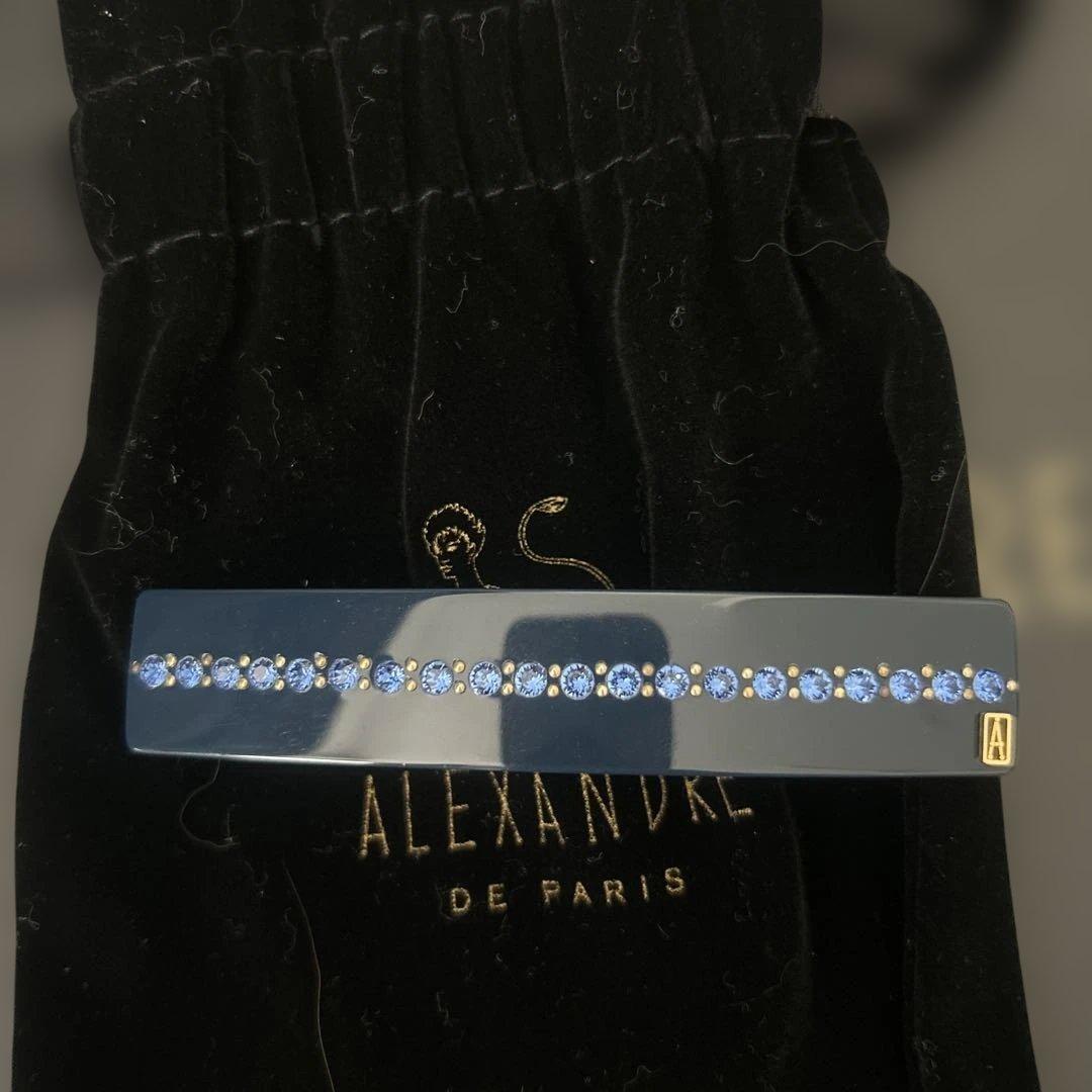 新品　未使用ALEXANDRE DE PARIS バレッタ　スワロフスキー
