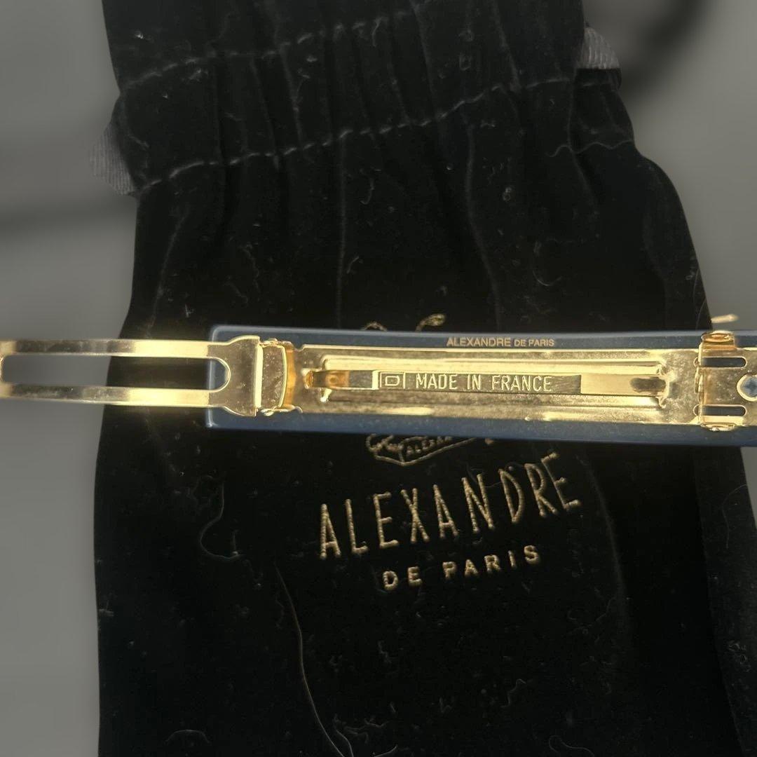 新品　未使用ALEXANDRE DE PARIS バレッタ　スワロフスキー