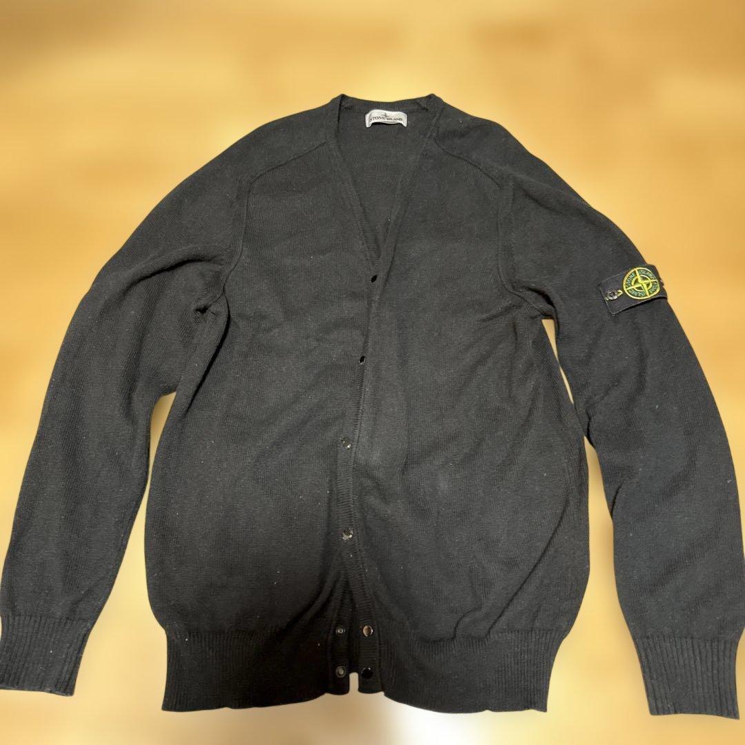 丸*ネ様 STONE ストーンアイランド　ブラック カーディガン　サ
