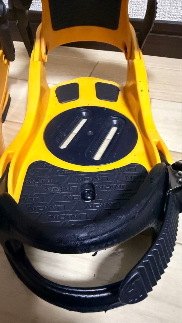 【美品】Union スノーボードビンディング イエロー/ブラック