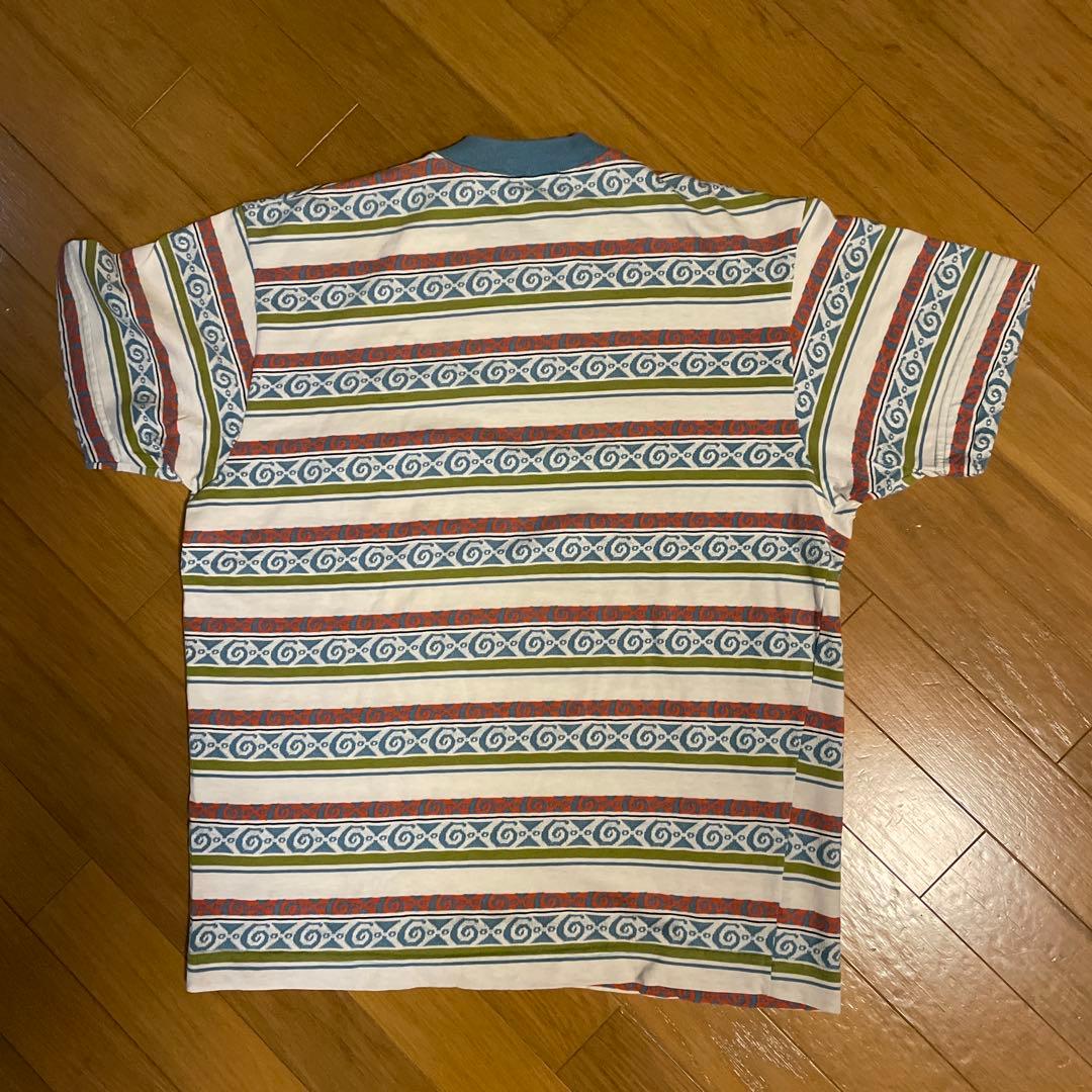 Old Stussy 80年台初期黒タグ 総柄 Mサイズ(大きめ)