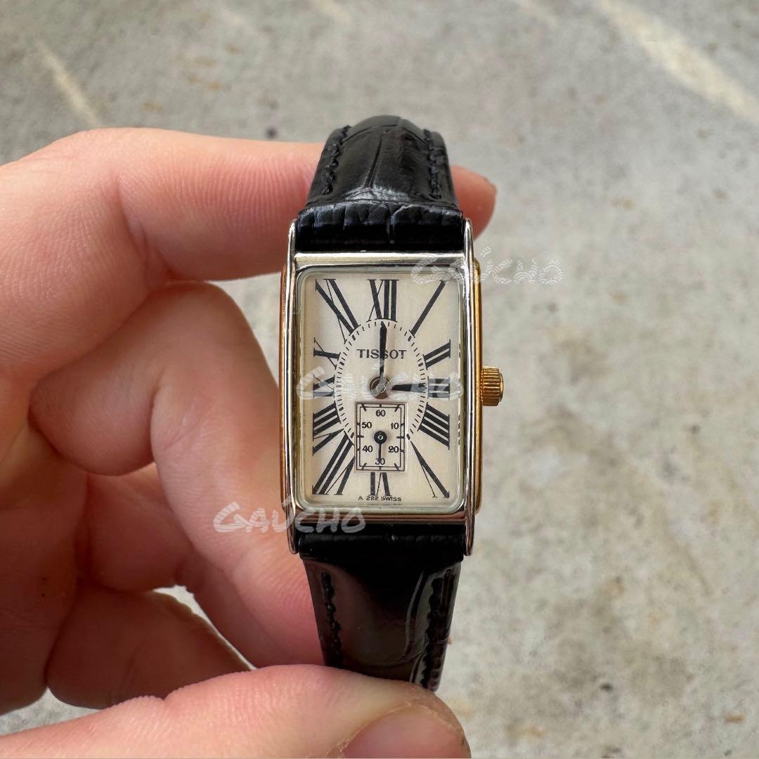 【新品電池】Tissot レクタンギュラー スクエア ヴィンテージ tank