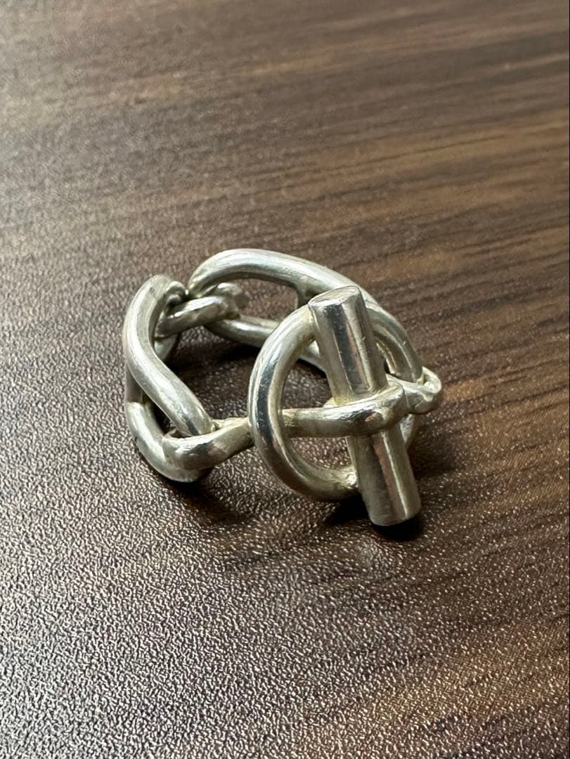 エルメス 60's 初期コマ シェーヌダンクル トグル リング 9~11号800