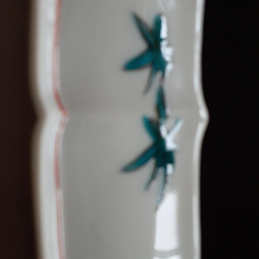 古九谷色絵牡丹鳥蝶図角皿