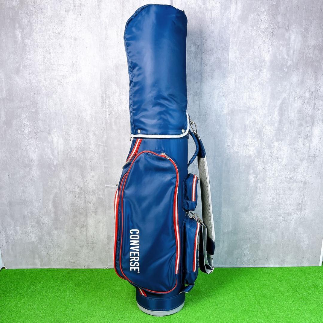 状態良好 コンバース キャディバッグ 口枠5分割 CONVERSE ゴルフバッグ