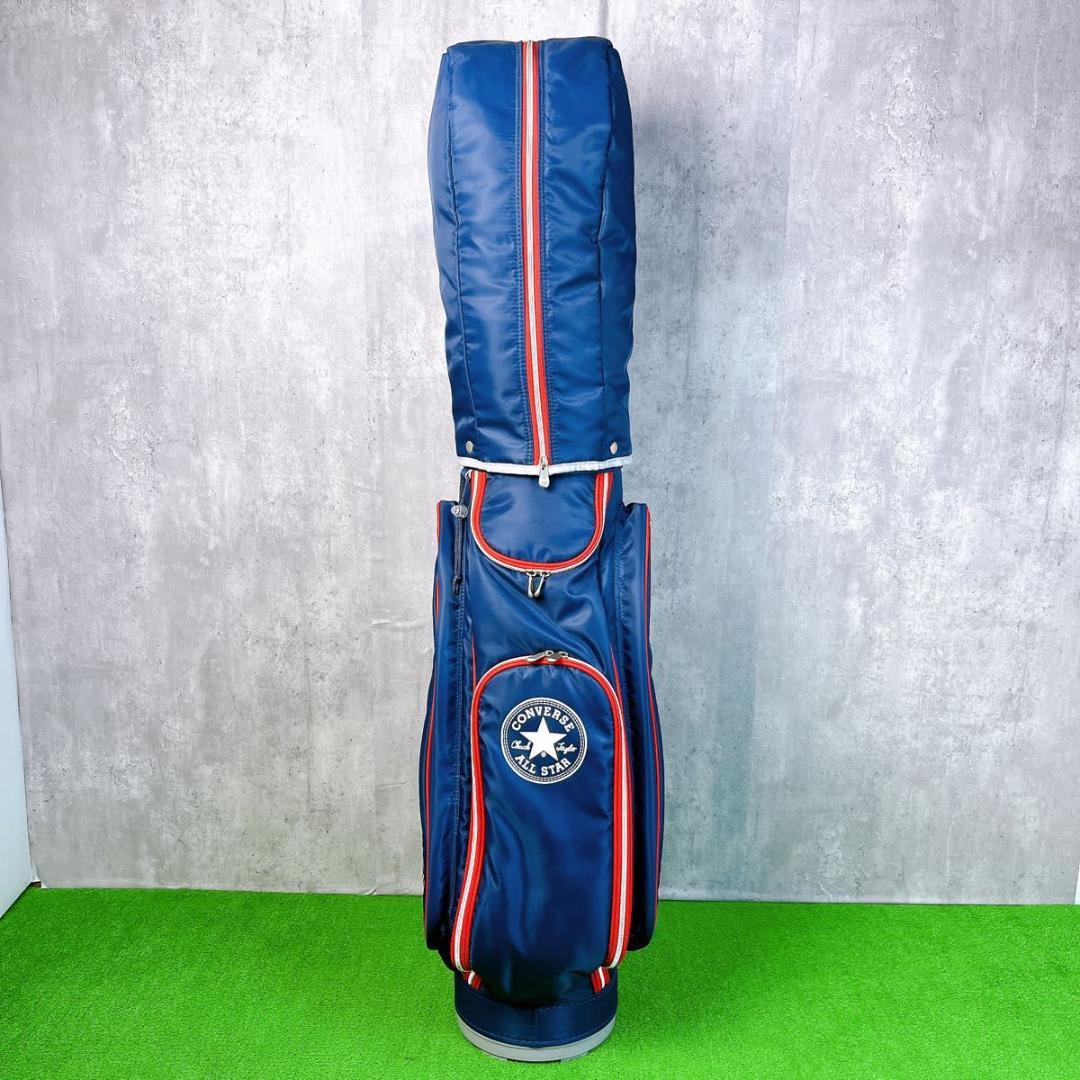 状態良好 コンバース キャディバッグ 口枠5分割 CONVERSE ゴルフバッグ