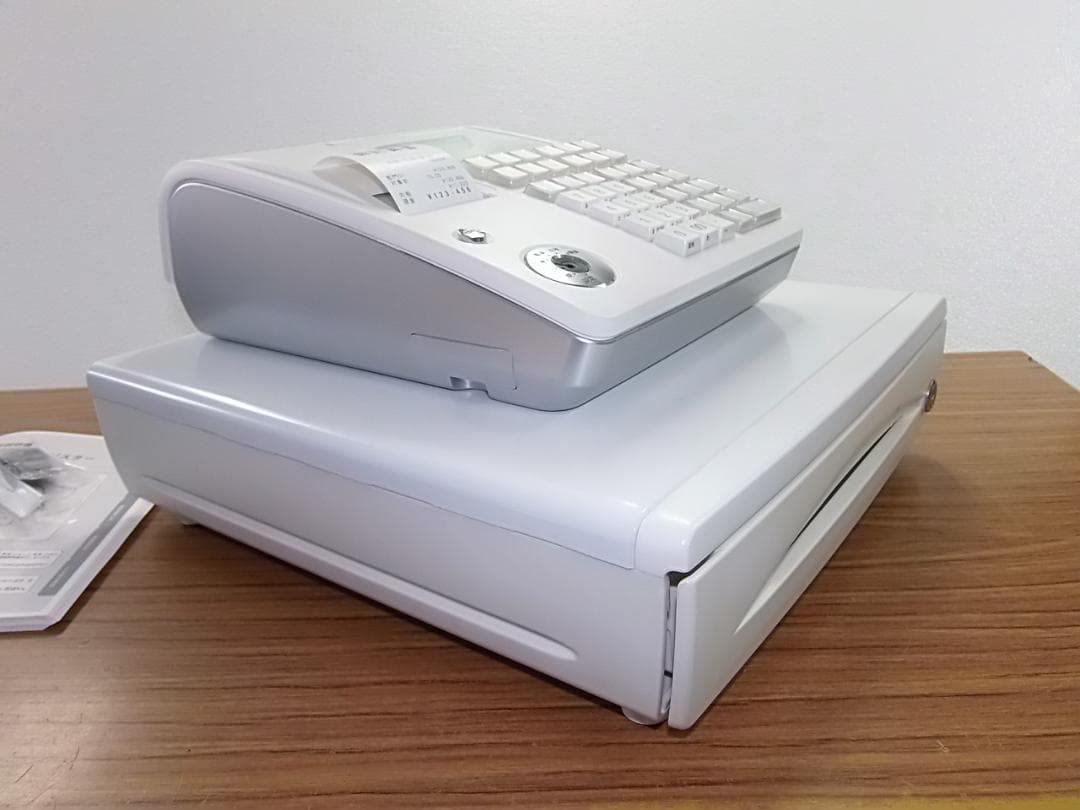 ケーブル付1225領収書設定無料カシオTE-400インボイスレジスターSDカード