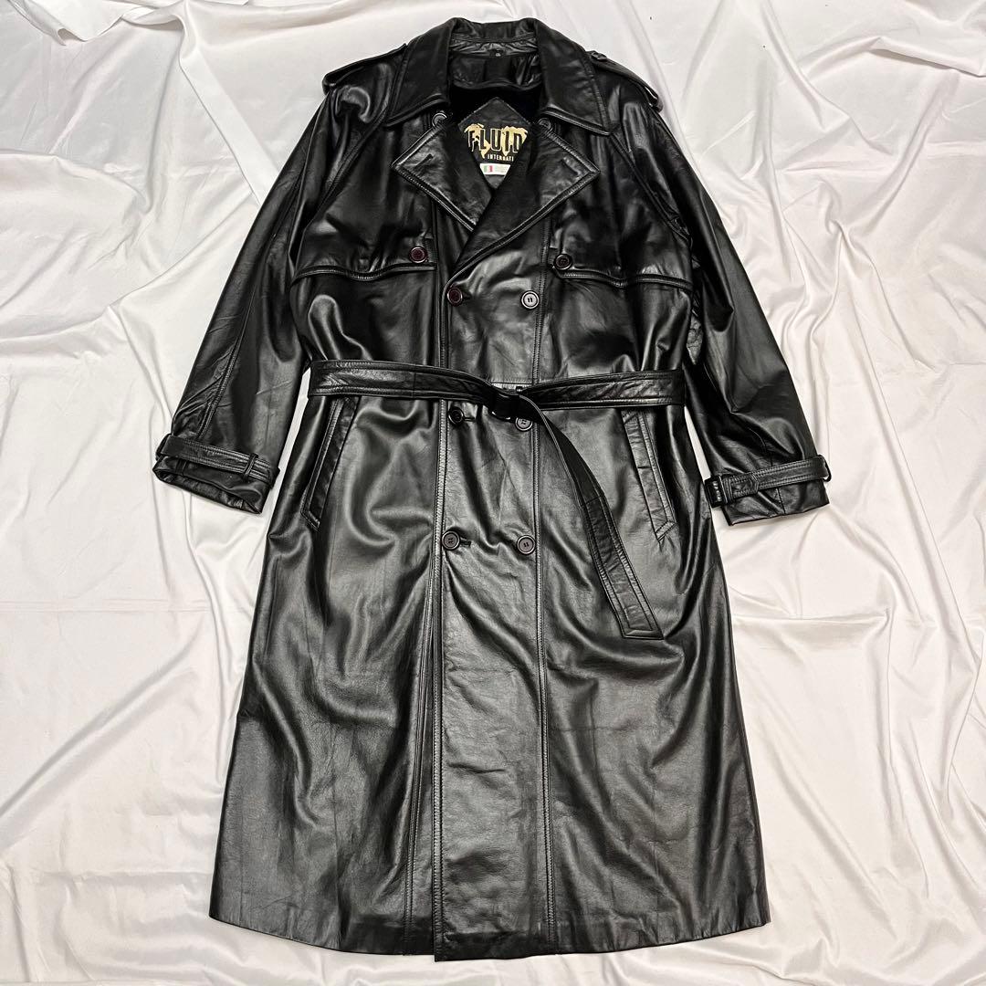 ジャケット・アウター vintage leather trench coat