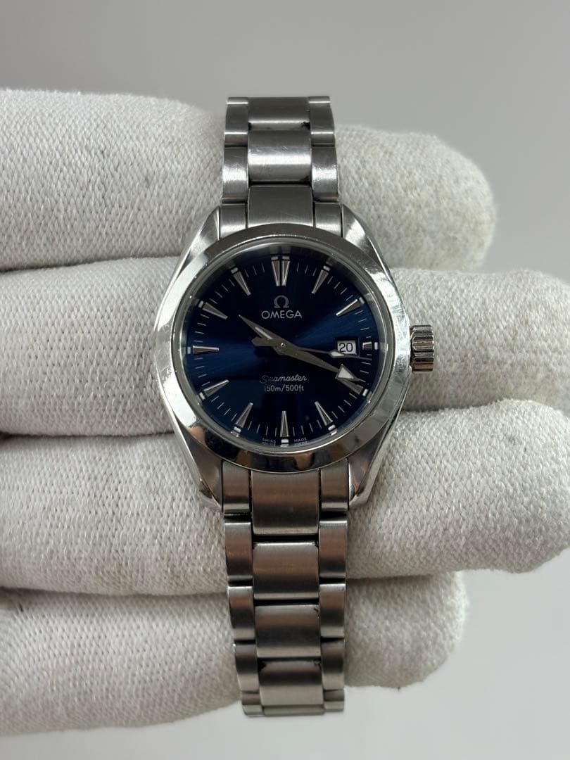 オメガ シーマスター Ref.596.1110 クォーツ電池交換済 コマ/冊子付