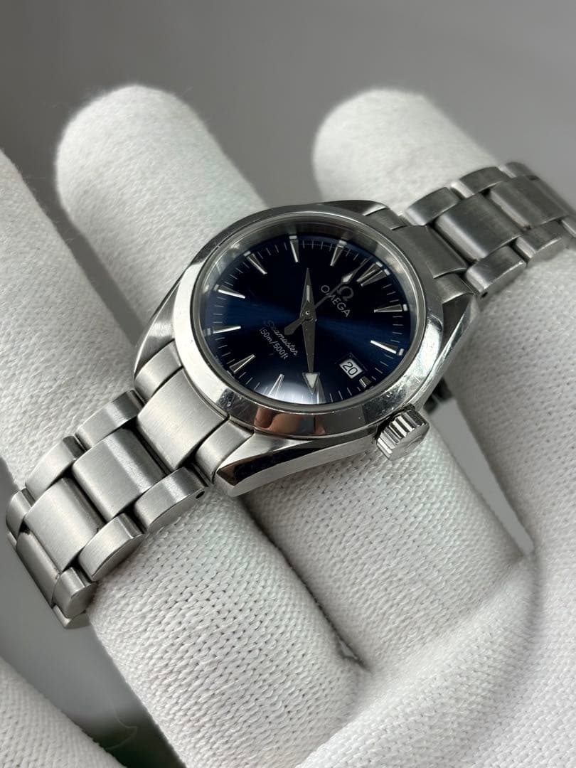 オメガ シーマスター Ref.596.1110 クォーツ電池交換済 コマ/冊子付