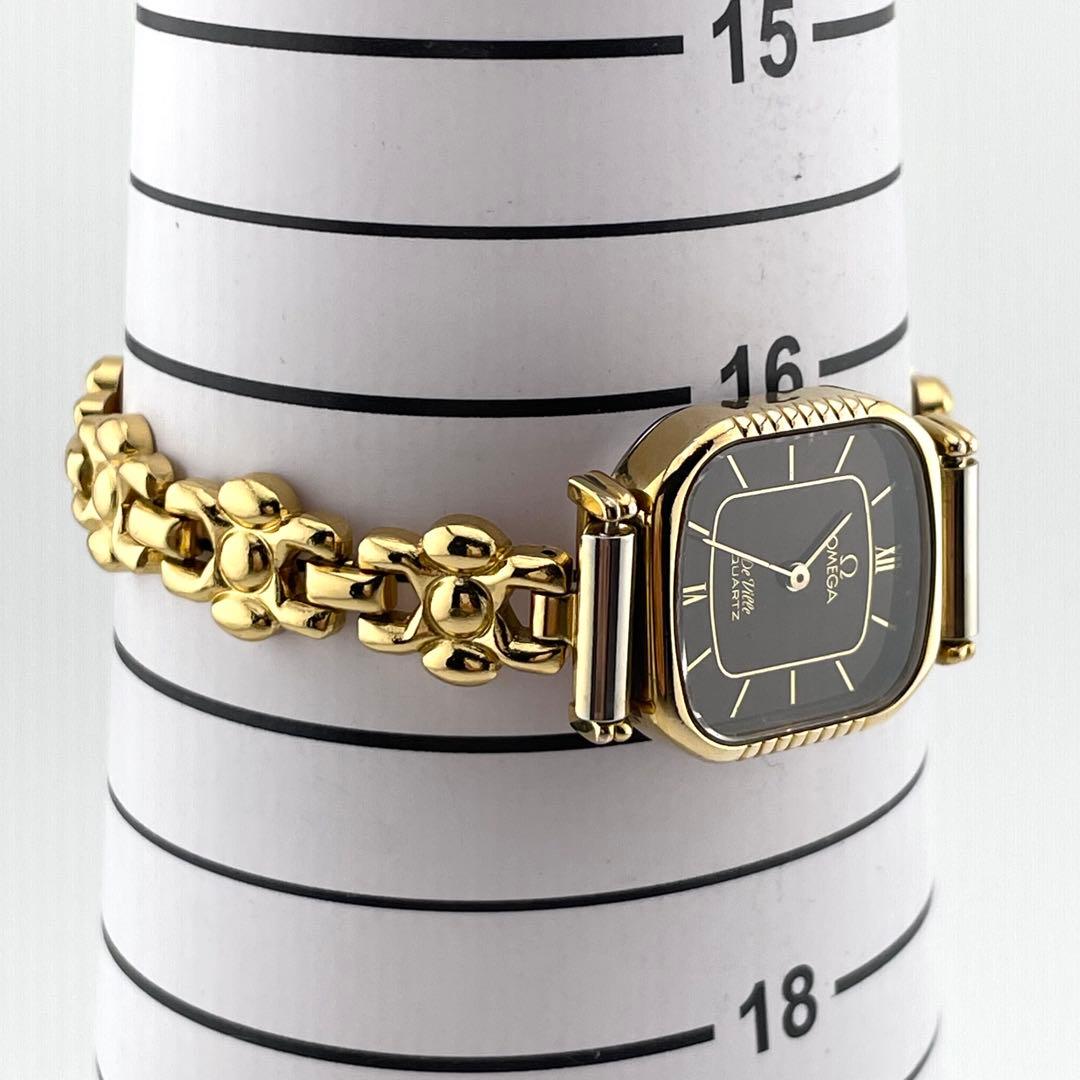 【稼働/新品電池】オメガ　デビル　スクエア　腕時計　ブレスウォッチ　ヴィンテージ