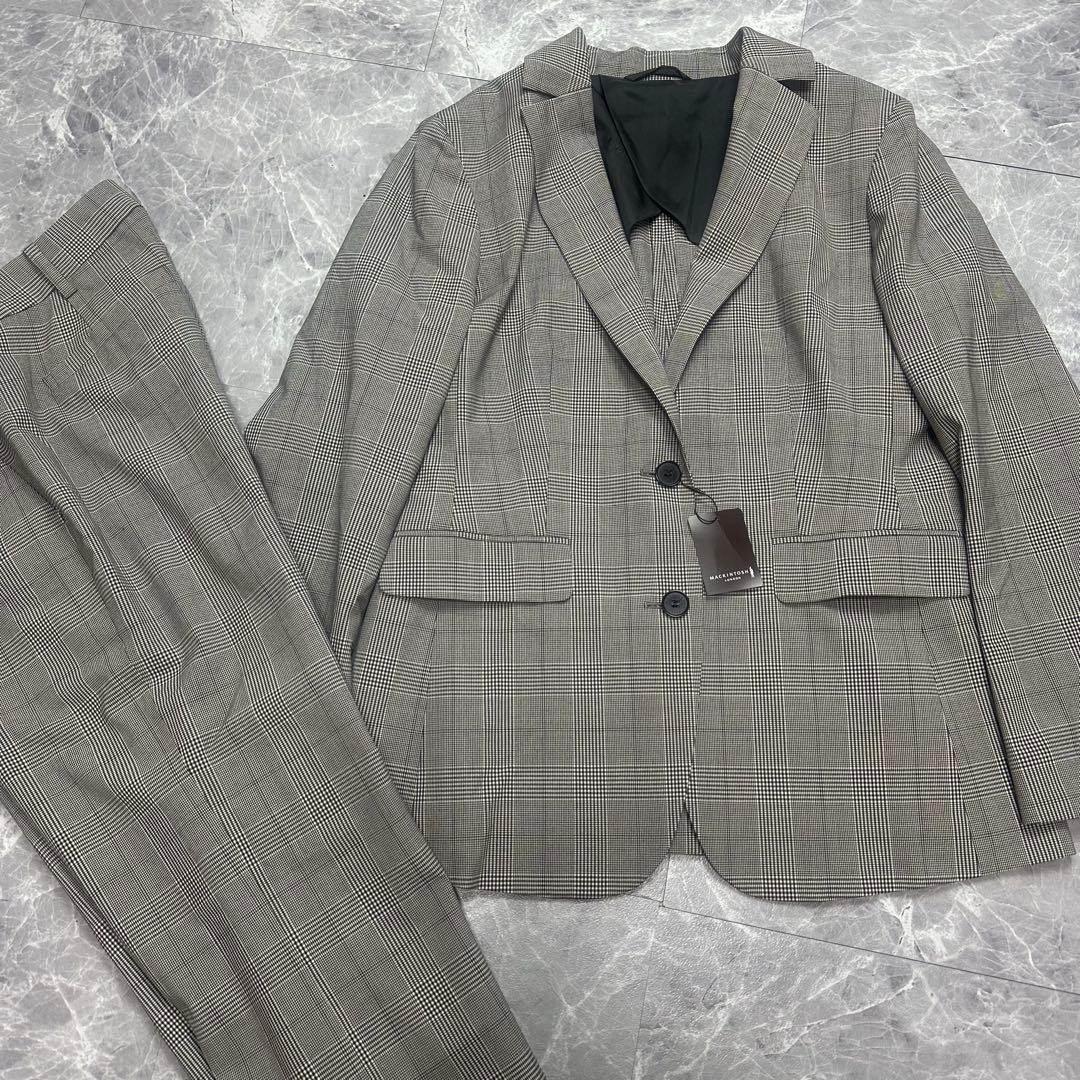 新品未使用タグ付き♡マッキントッシュ　パンツスーツ　グレンチェック　38