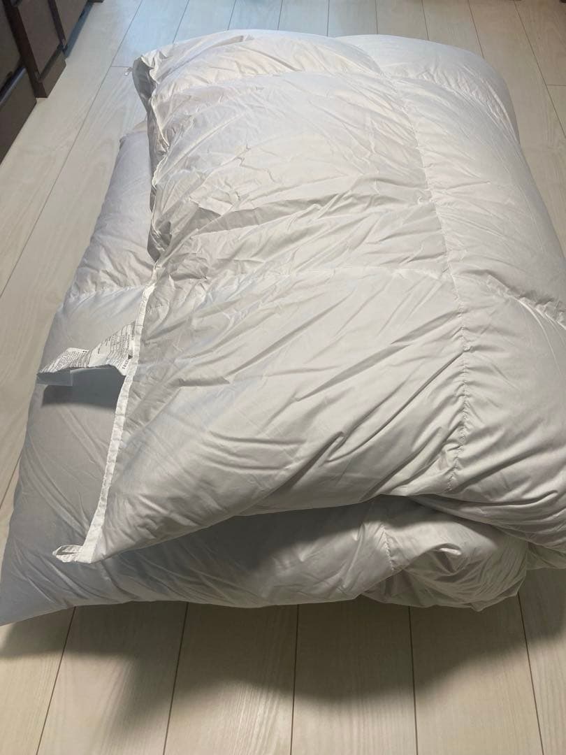 【アカシック】ニトリ 羽毛掛け布団　プレミアム シングル①