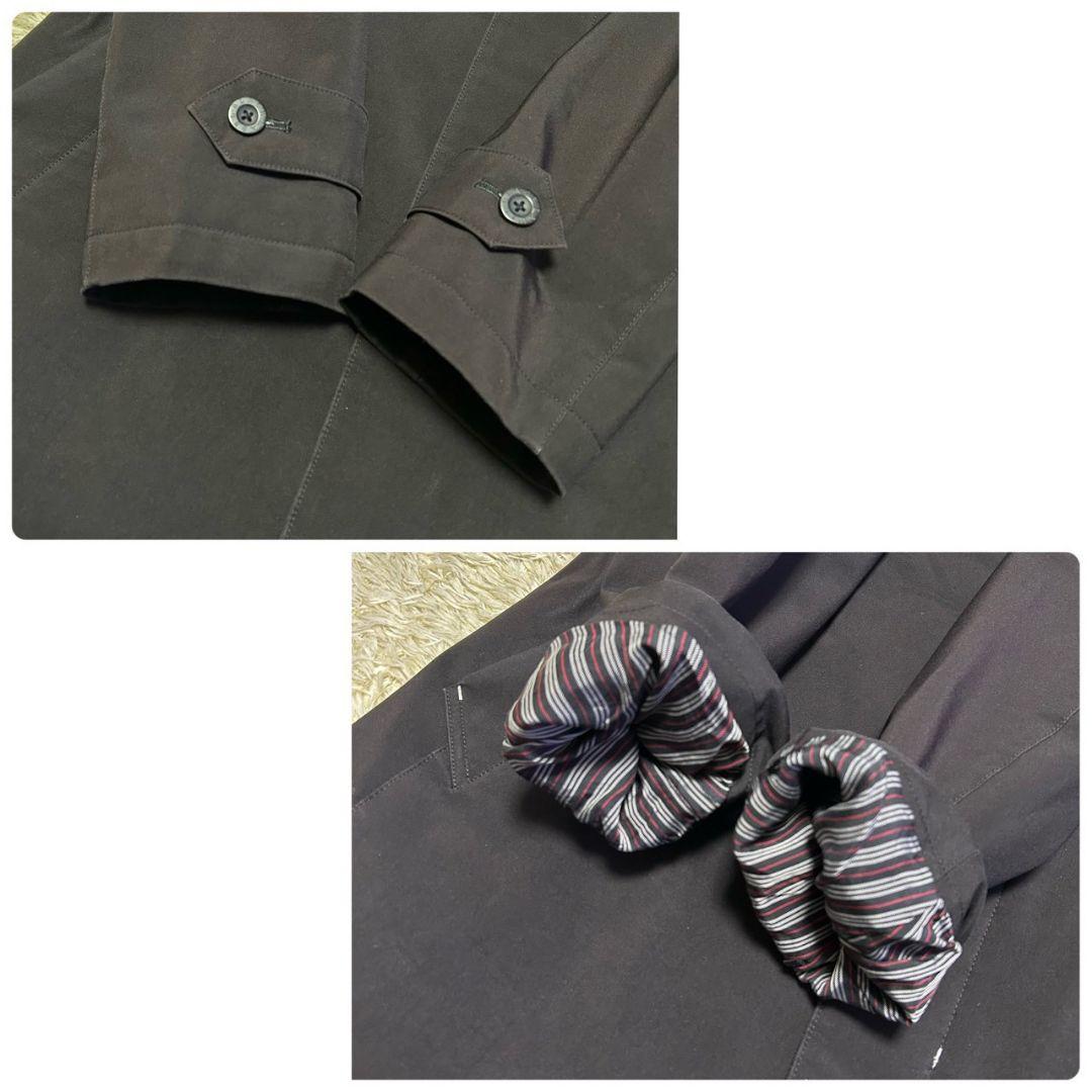 【希少】バーバリーブラックレーベル　比翼コート　ラビットファー　黒　ノバチェック