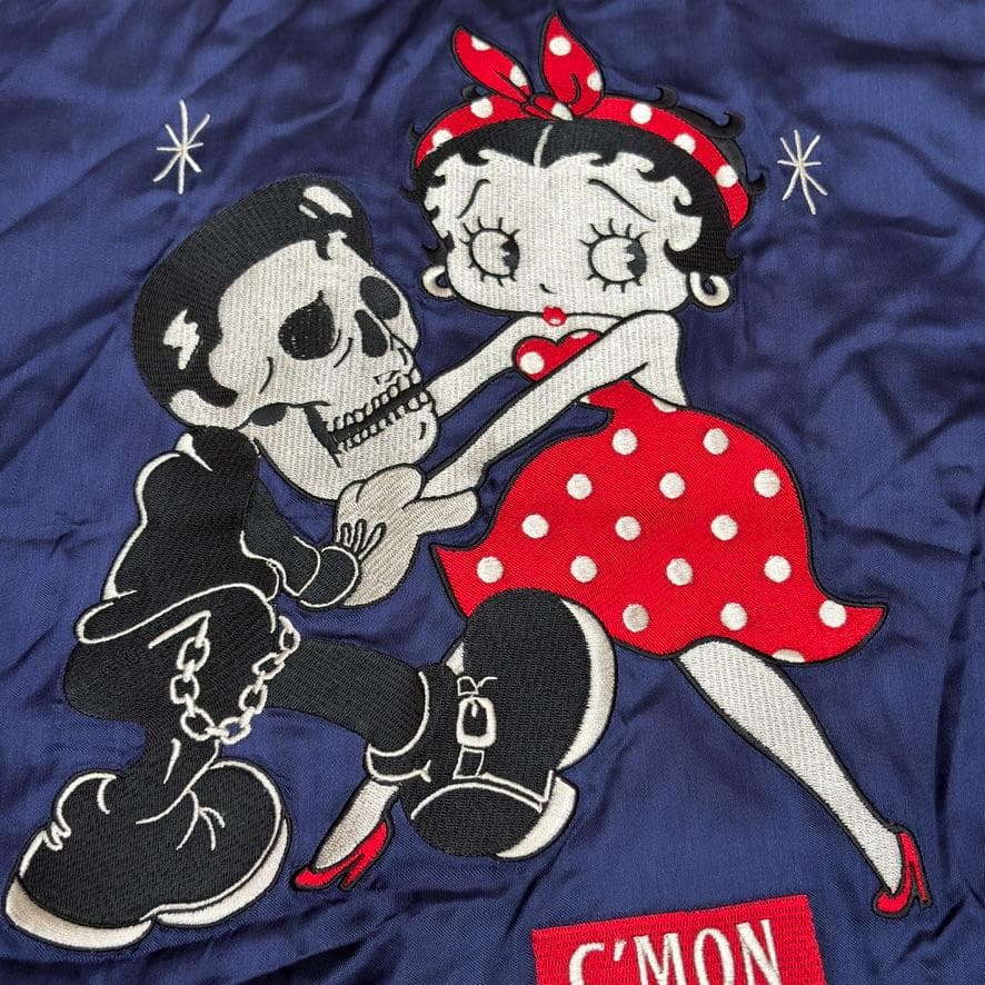 希少　SKULL WORKS × Betty Boop スカジャン リバーシブル
