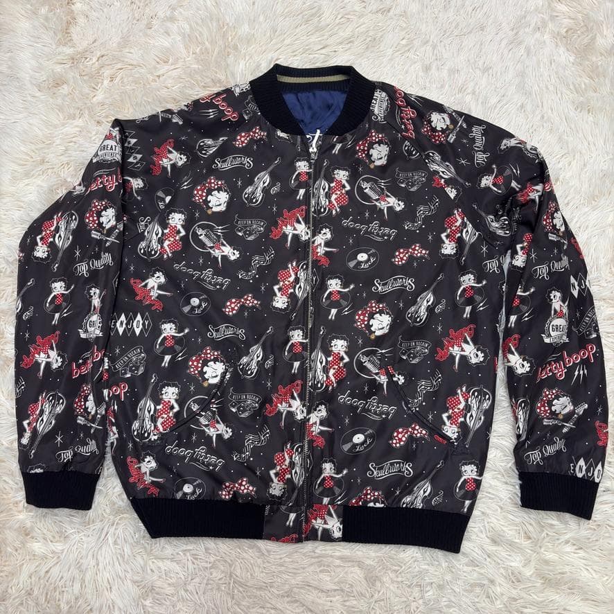 希少　SKULL WORKS × Betty Boop スカジャン リバーシブル