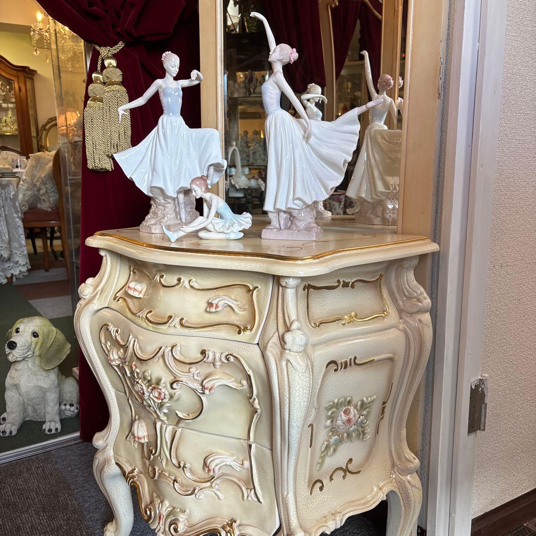 バレリーナ 陶器フィギュア 3体セット