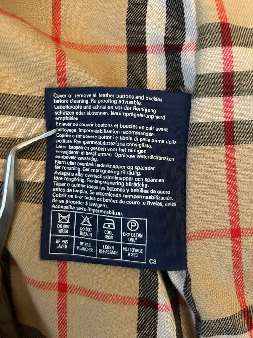 古着Burberrys バーバリーズ　トレンチコート　ノバチェック　ヴィンテージ