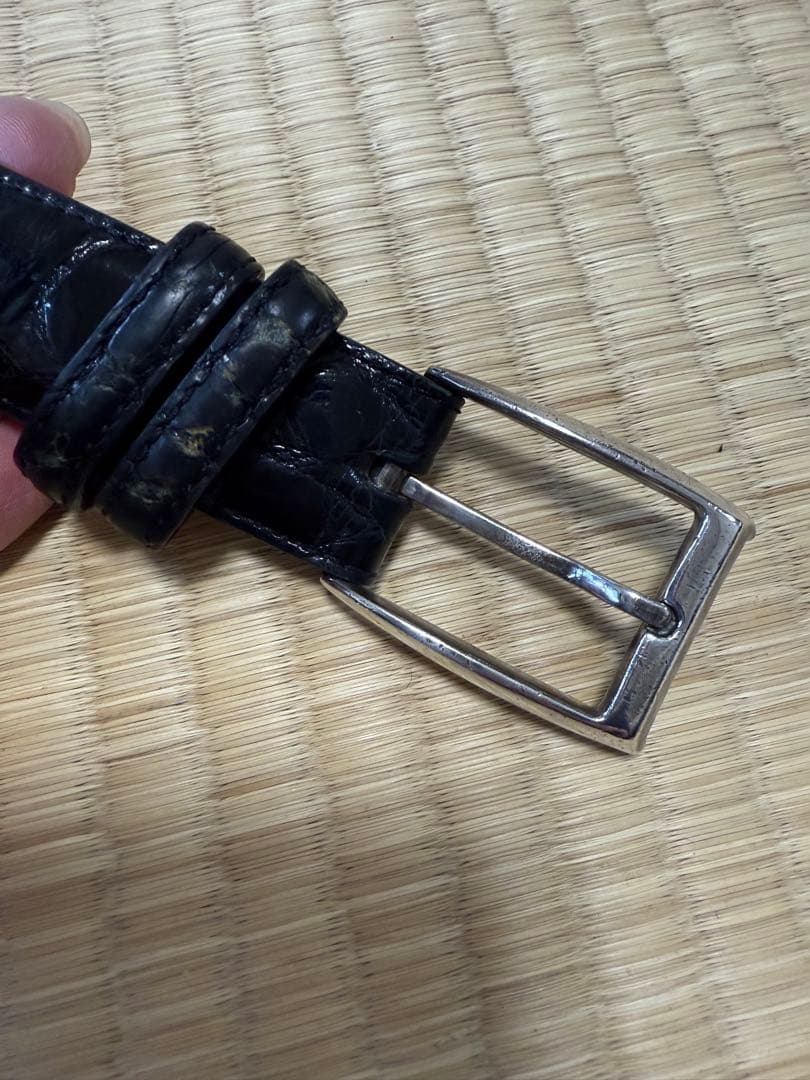 クロコダイルベルト　イタリア製　ZADEH