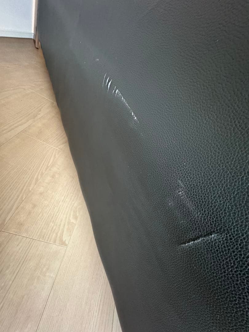 3人掛けソファー　ブラックレザー　NOCE 本革