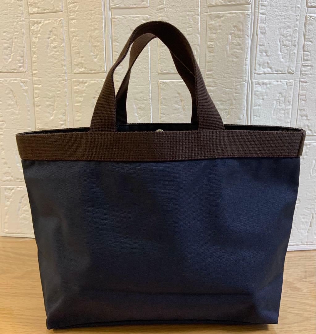 エルベシャプリエ ネイビー×モカ　704C トートバッグ