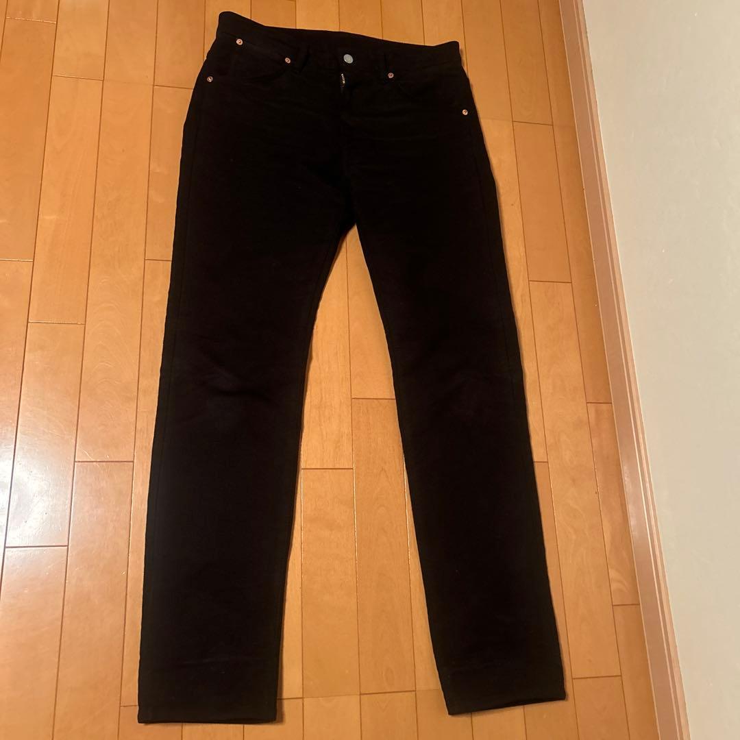 COMOLI モールスキン5Pパンツ　黒　サイズ3 2024FW