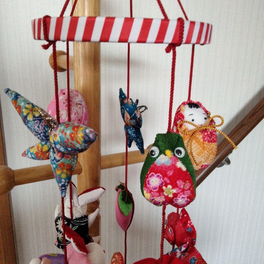 吊るし飾り　吊るし雛　ちりめん細工　雛祭り