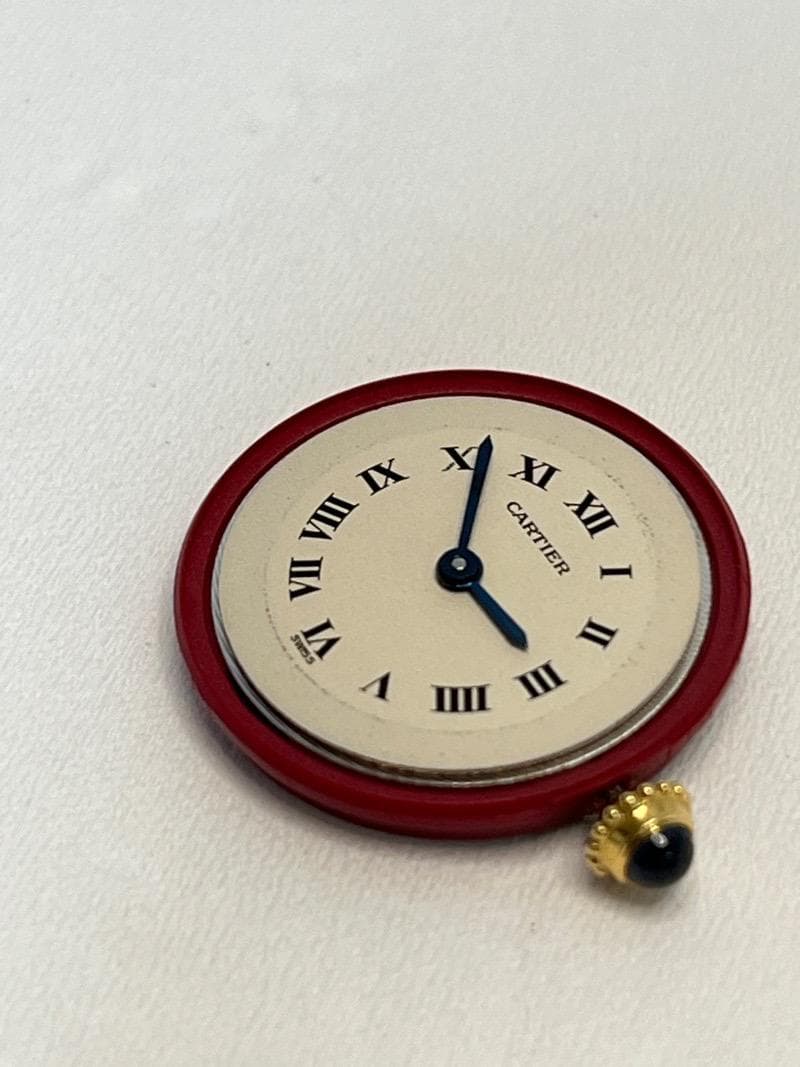 カルティエ コリゼ 881095 クォーツ Cal.81　ムーブメントと文字盤