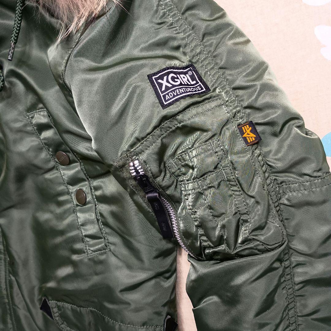 ALPHA ✕ X-GIRL N-3B ミリタリージャケット M