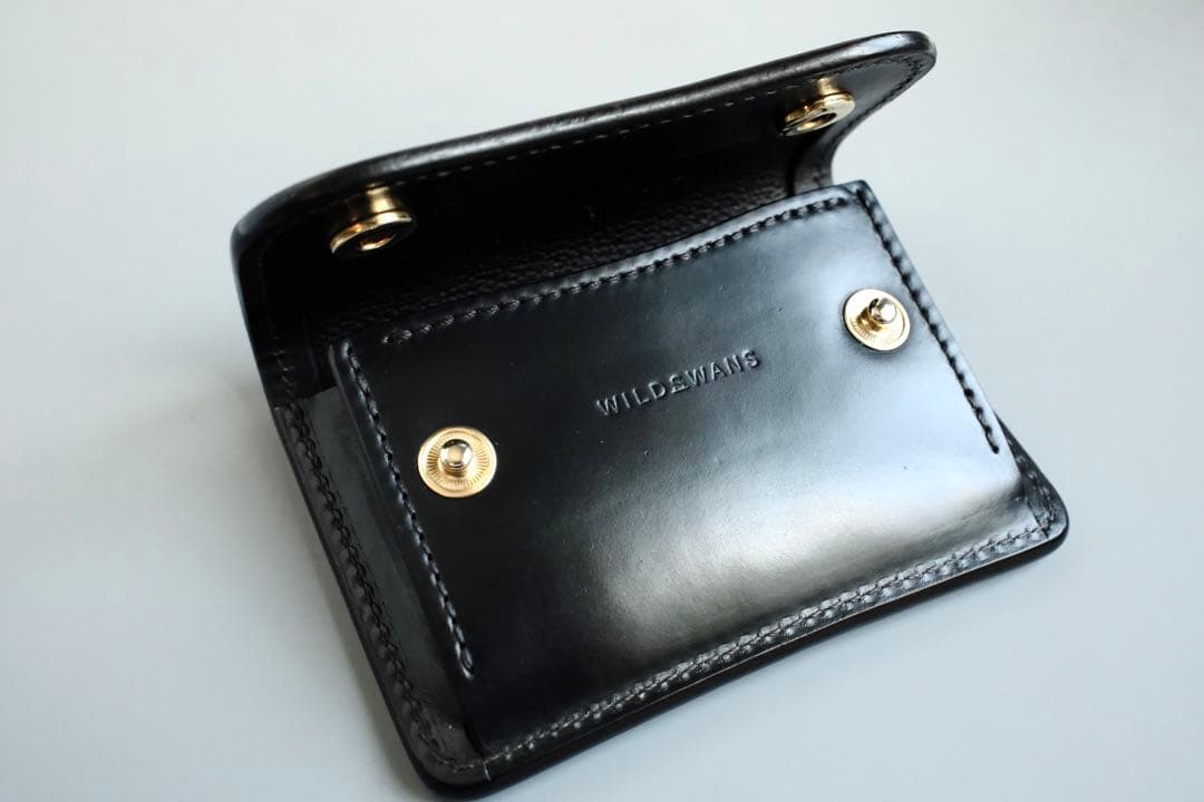 【さち】WILD SWANS タング シェルコードバン 黒