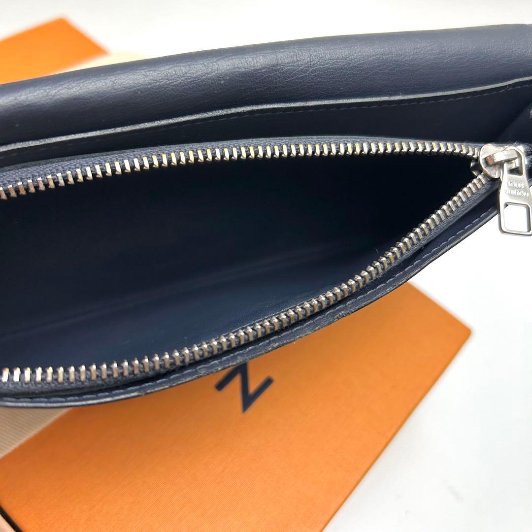 鑑定済 ルイヴィトン ダミエアンフィニ 16枚カード ダークブルー ブラザ