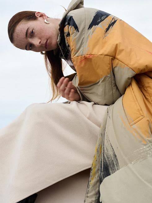 ジャケット・アウター N.HOOLYWOOD for Ameri LOUISE PAINT COAT