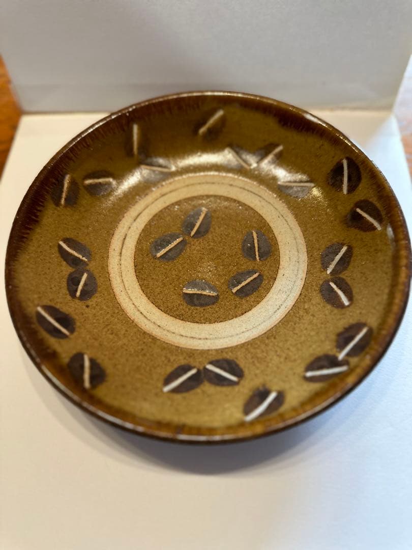 工房十鶴コーヒー豆柄大皿