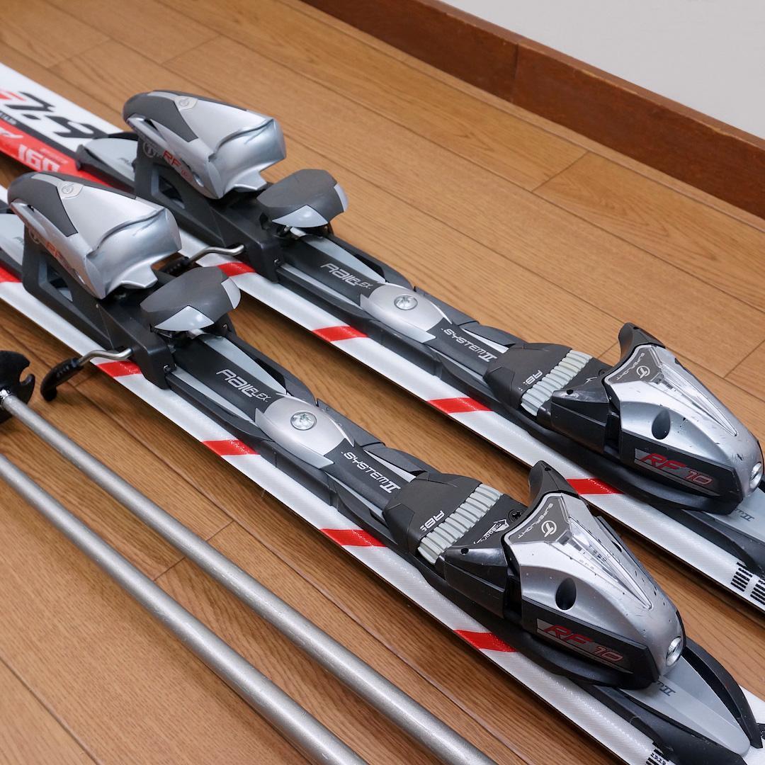 メンテ済 160cm 靴26～26.5cm KASTLE カービングスキーセット