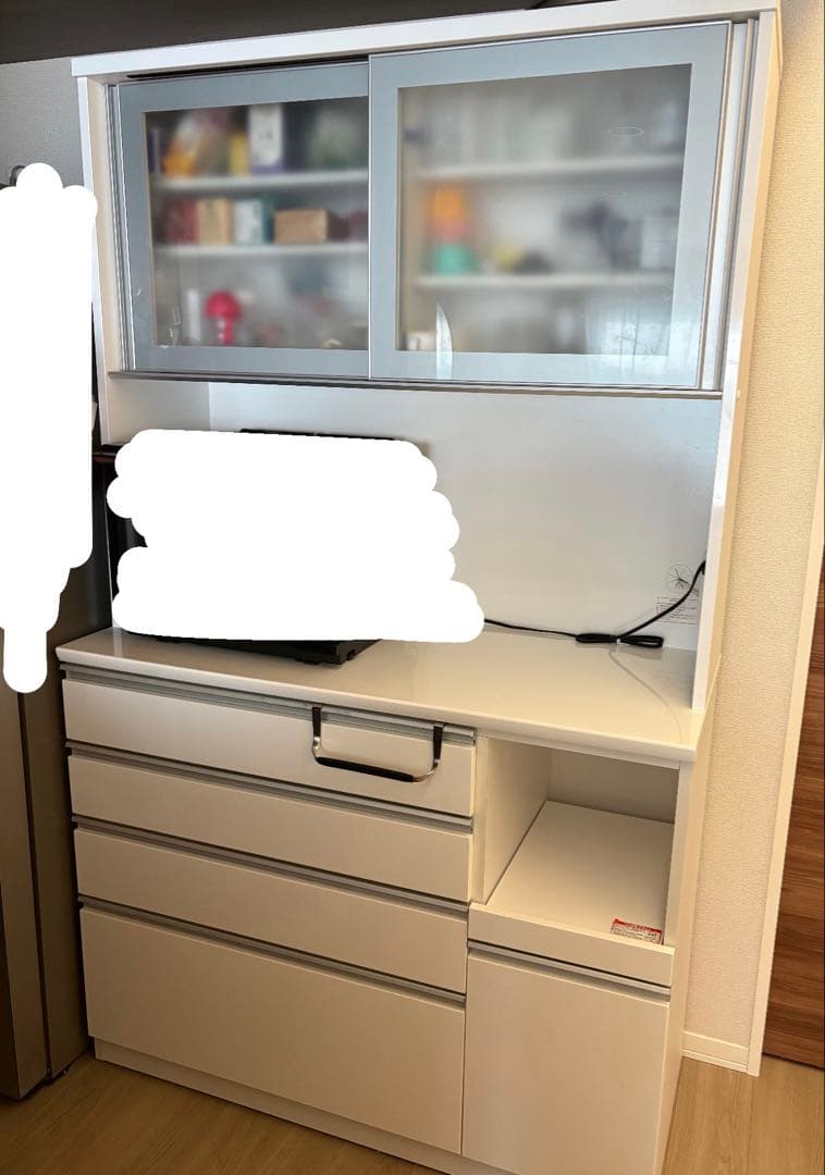 ニトリキッチンボード レジューム120-2AG-S WH/120-2QH-R