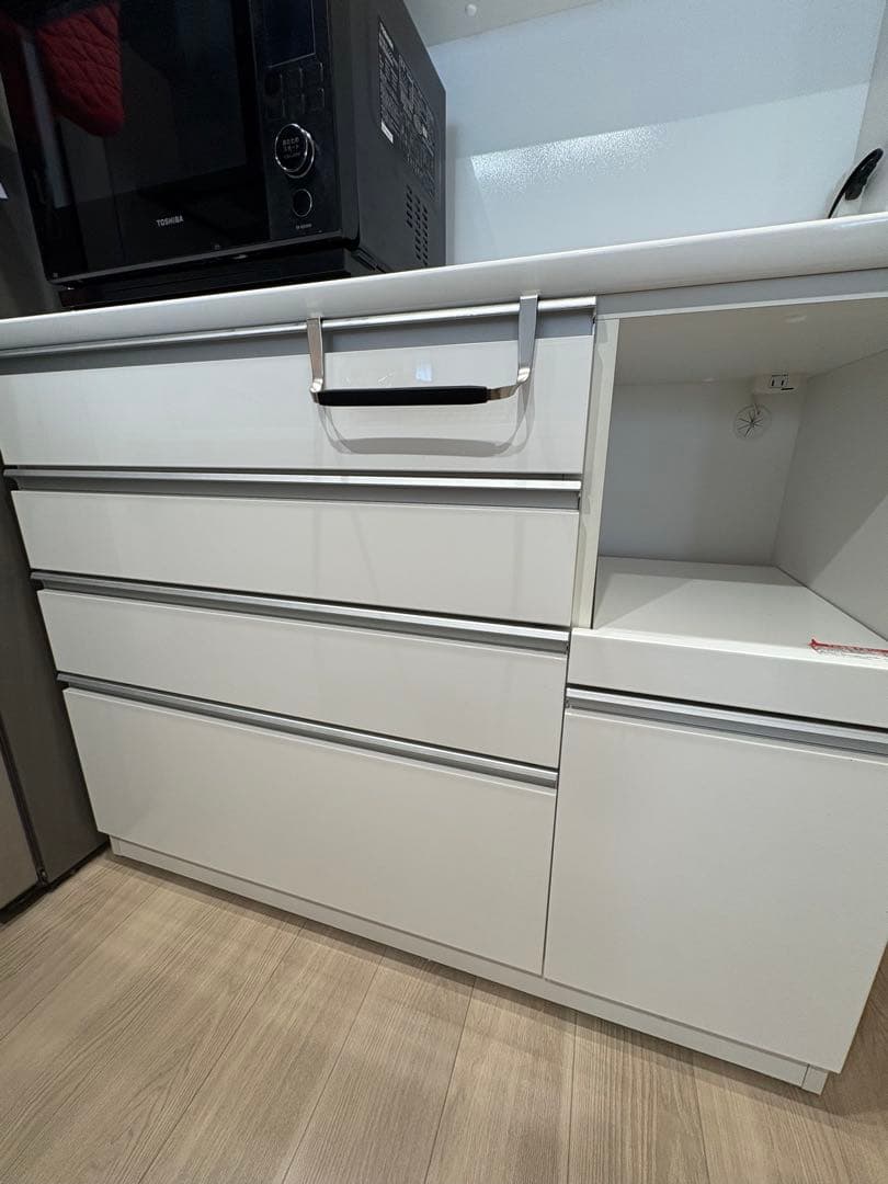 ニトリキッチンボード レジューム120-2AG-S WH/120-2QH-R