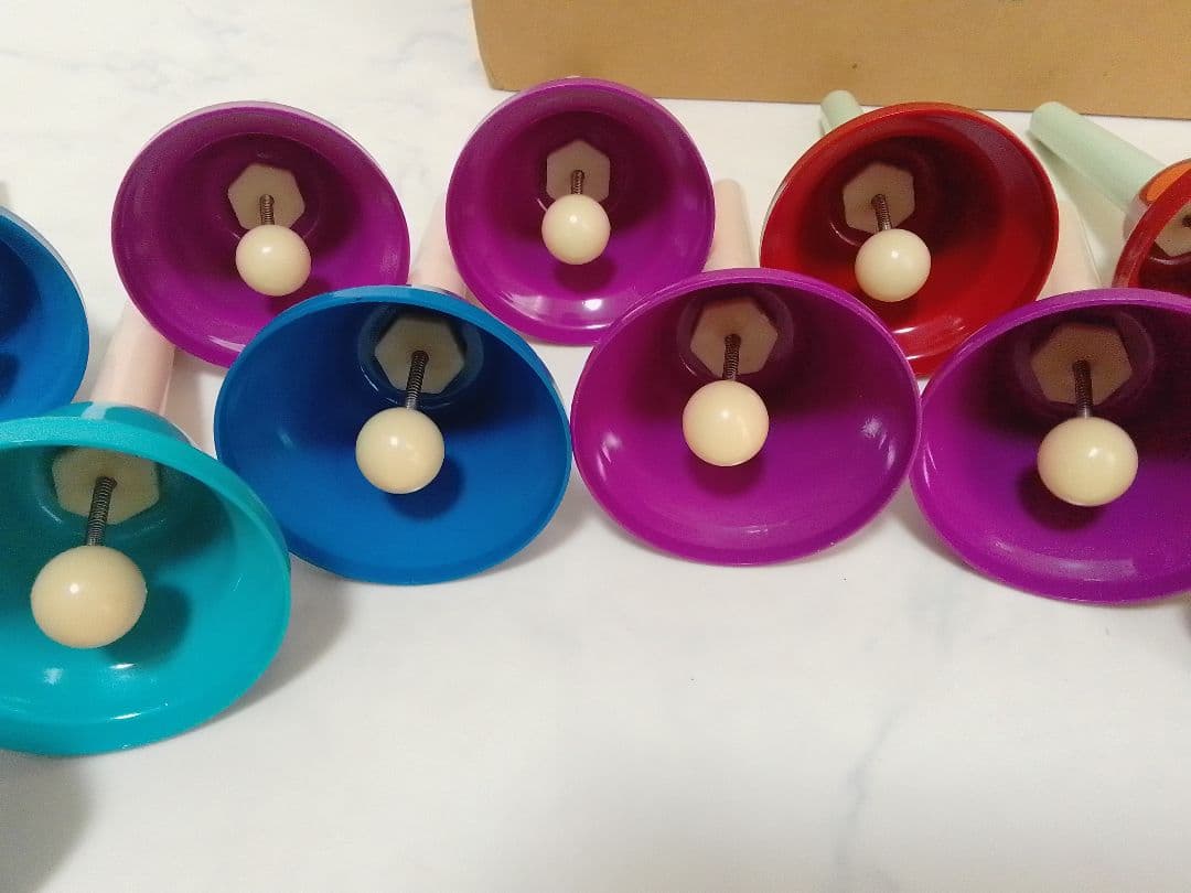 ☆未使用☆ ウチダ ミュージックベル MB-C 20音 カラー ハンドベル