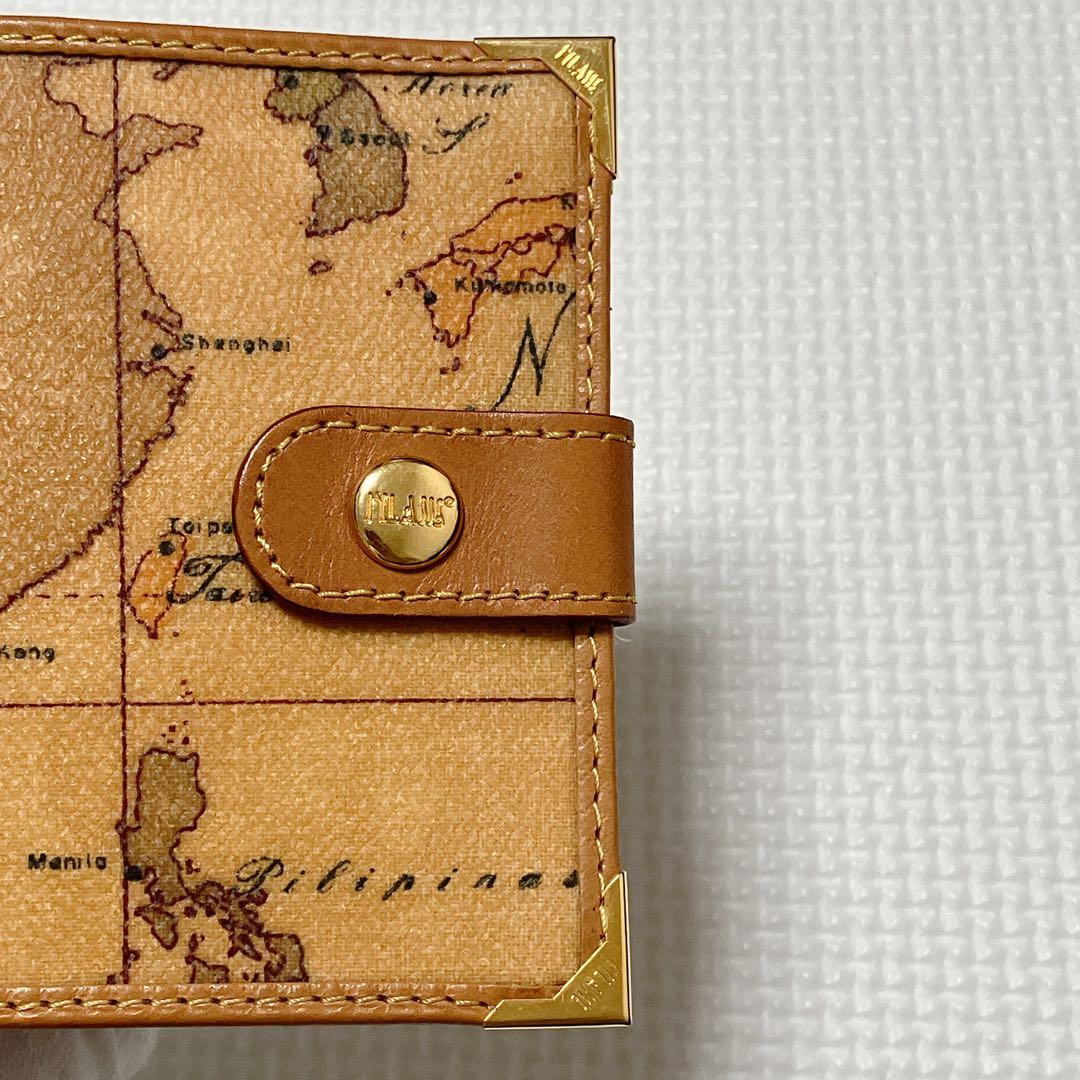 未使用PRIMA CLASSE プリマクラッセ 二つ折り財布　世界地図　クリップ