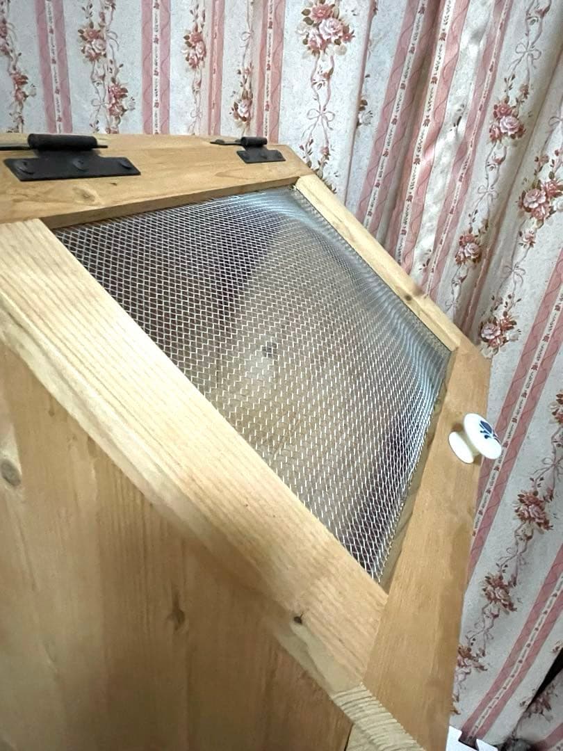 野菜ストッカー　野菜収納　野菜保存　カントリー　パイン材