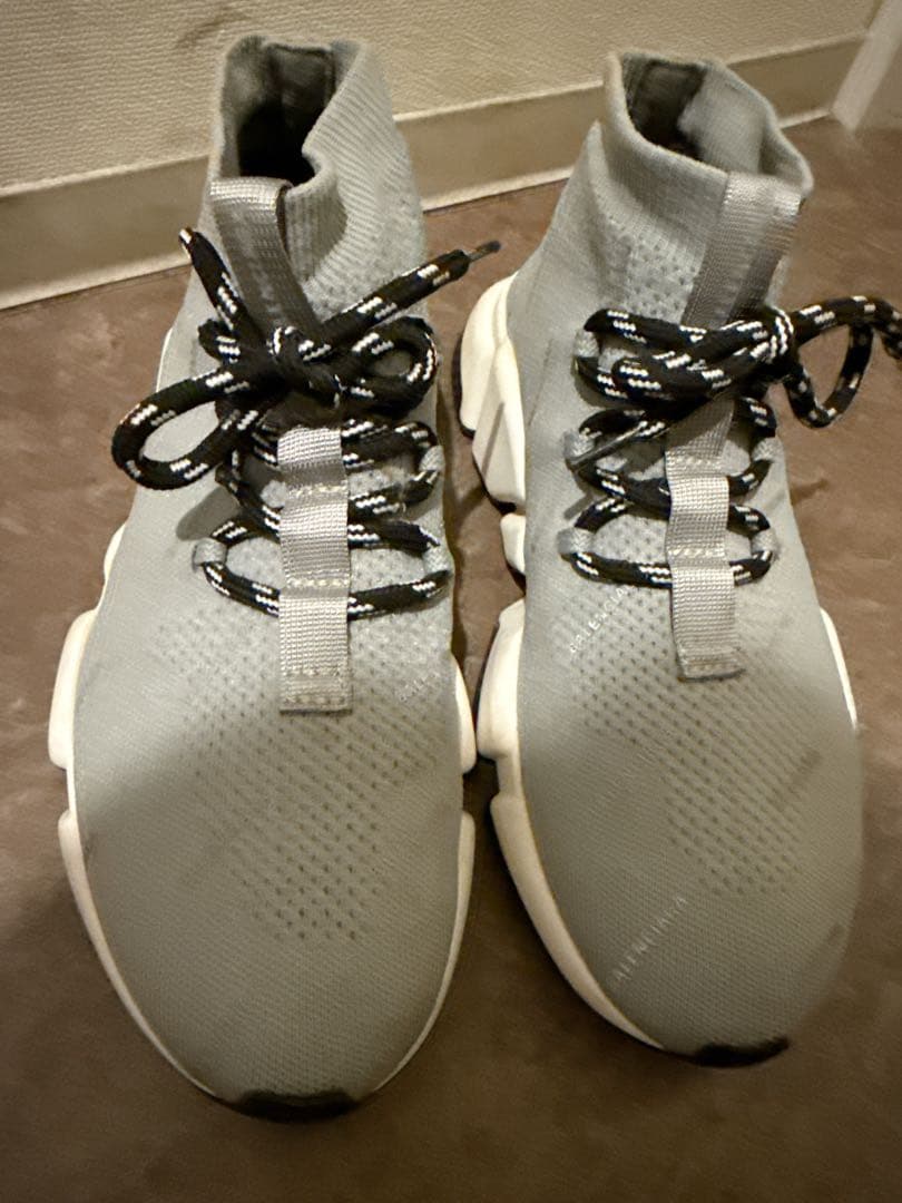 【美品】バレンシアガ　グレー ソックススニーカー 36