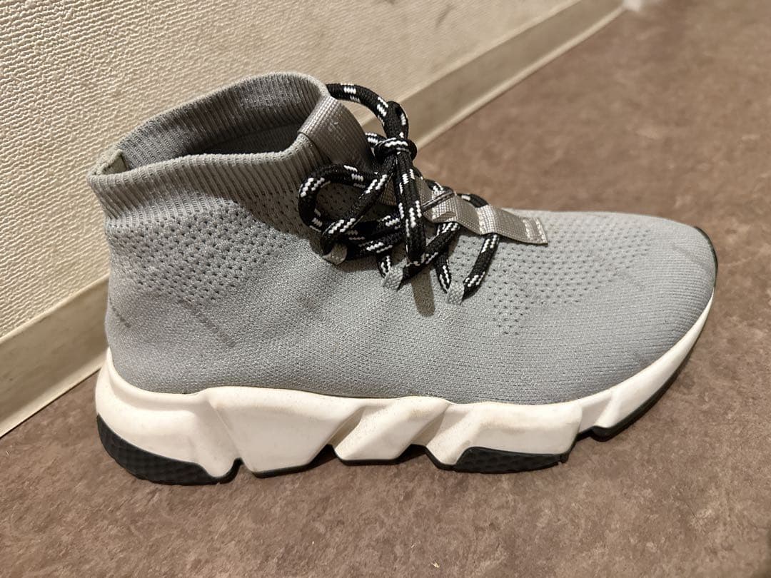 【美品】バレンシアガ　グレー ソックススニーカー 36